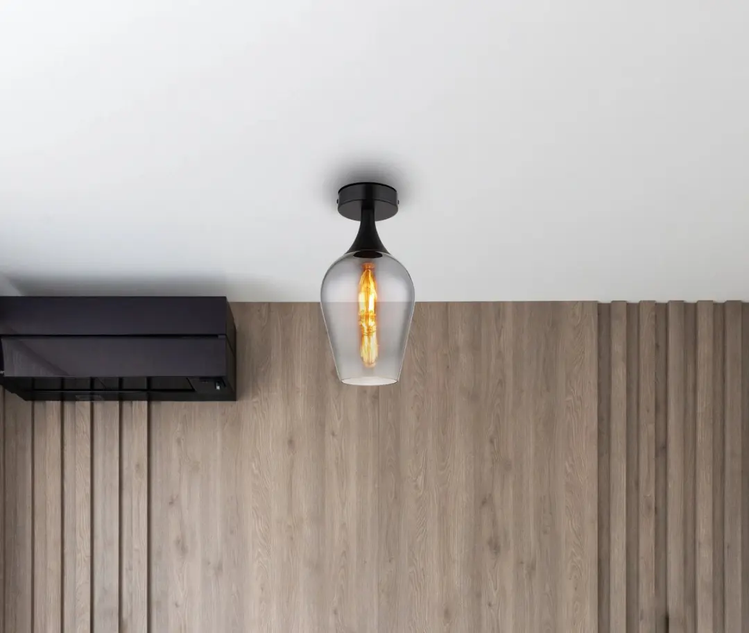Globo Lavus Plafondlamp Ø15cm E27 - 1 Lichtpunt - Chroom
