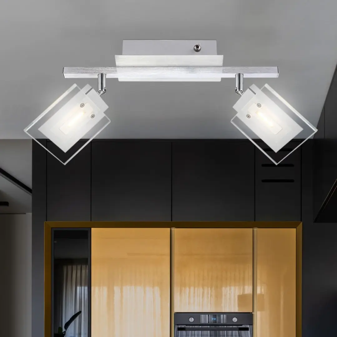 Globo LED Plafondlamp Eetkamer 2x5W 380lm - Zilver