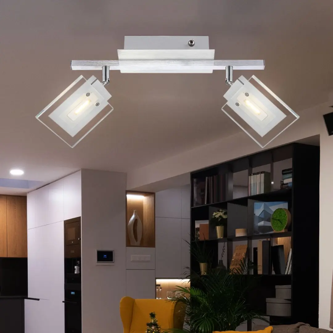 Globo LED Plafondlamp Eetkamer 2x5W 380lm - Zilver