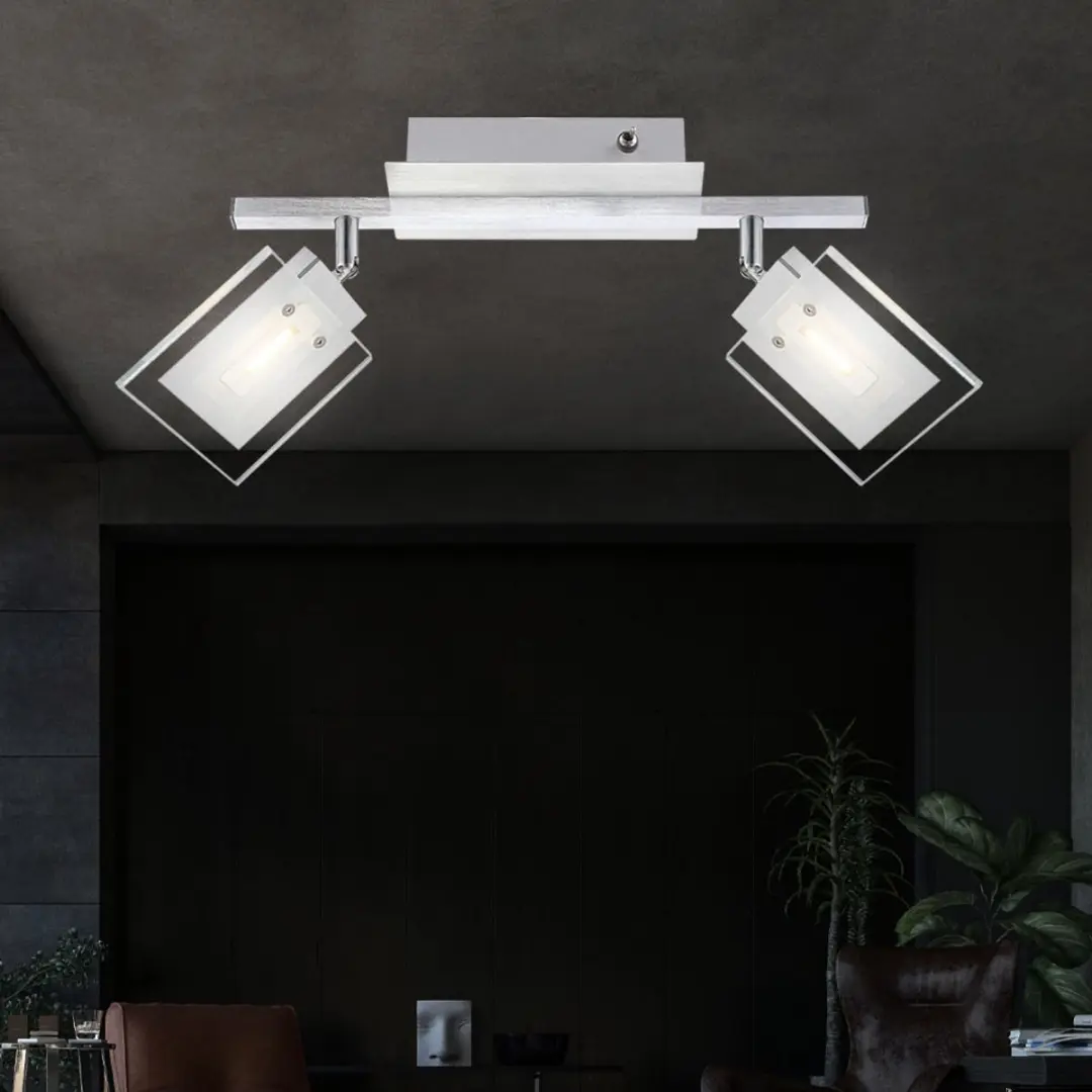 Globo LED Plafondlamp Eetkamer 2x5W 380lm - Zilver