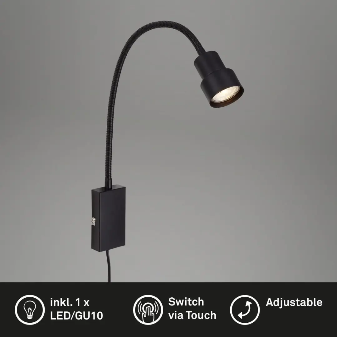 Briloner TUSI Bedlamp Metaal - 5W LED-GU10 400lm Warm Wit
