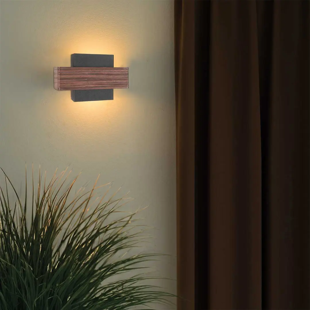 Steinhauer Muro 3368E Wandlamp - 2x G9 - Bruin