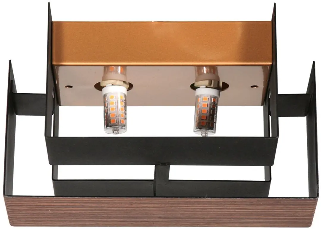 Steinhauer Muro 3368E Wandlamp - 2x G9 - Bruin - afbeelding 6 van 6