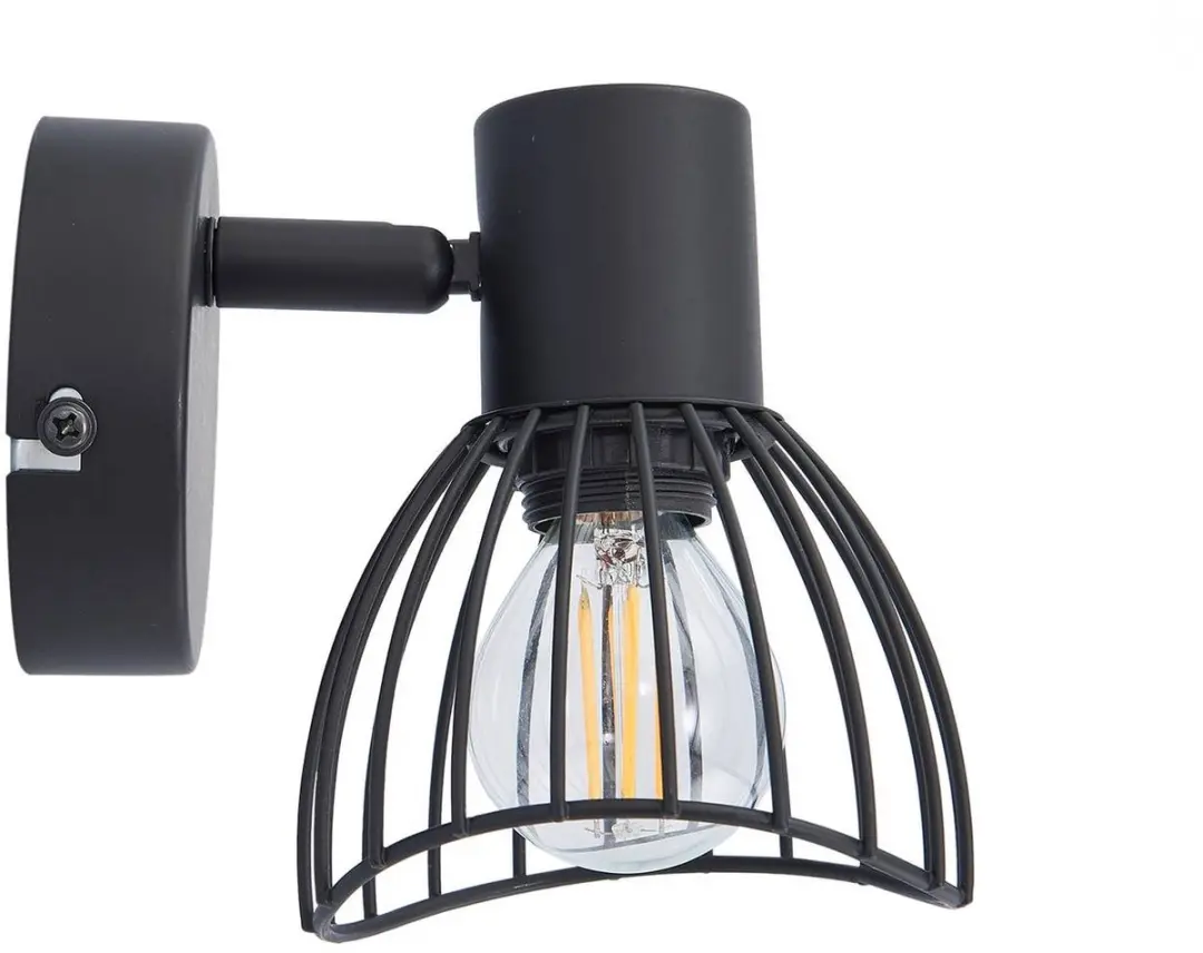 Lindby Plafondlamp 1 Licht E14 - 17cm - Zwart