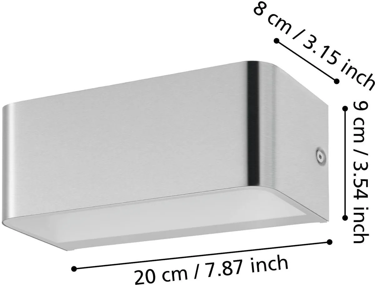 Eglo Sania 4 Wandlamp LED 20cm Nikkelmat
