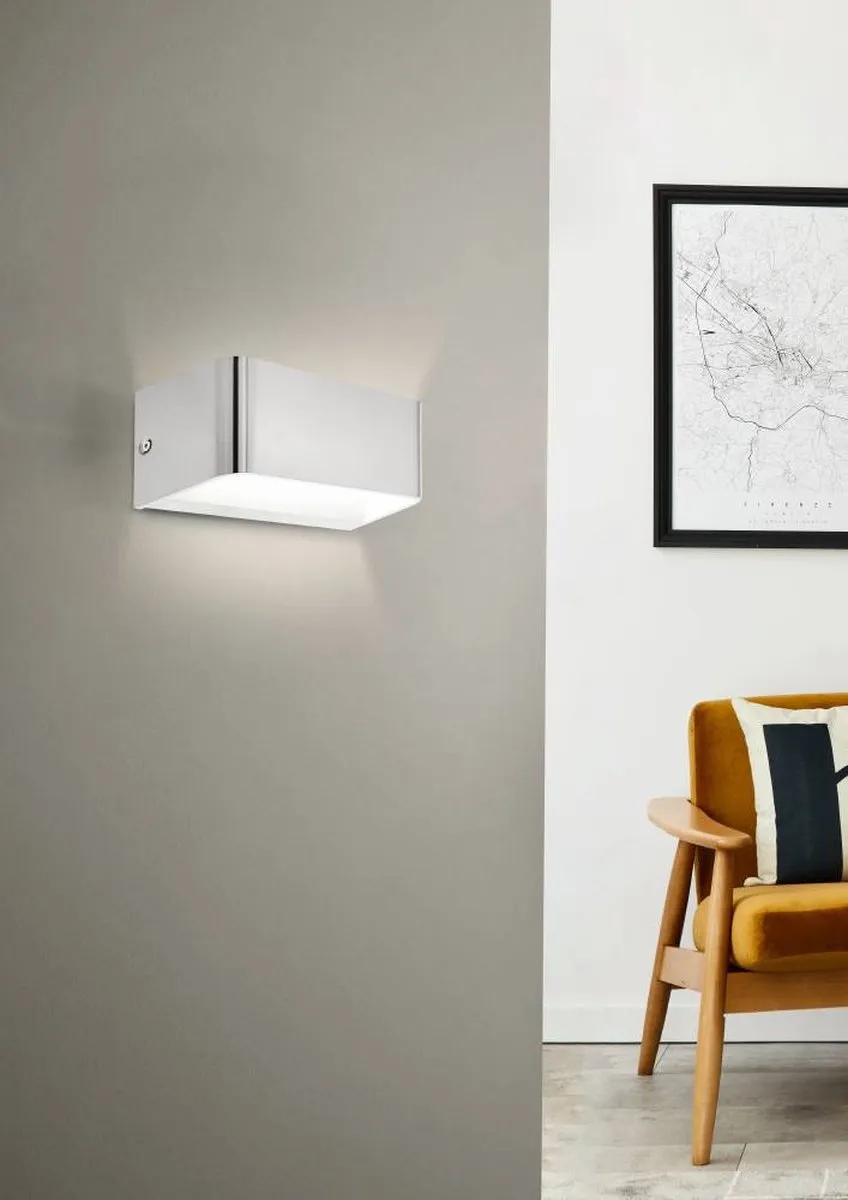 Eglo Sania 4 Wandlamp LED 20cm Nikkelmat