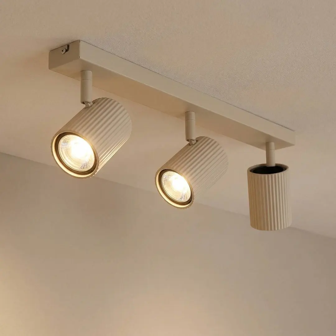 Lindby Buitenspot 3-lichts GU10 - 16cm - Beige