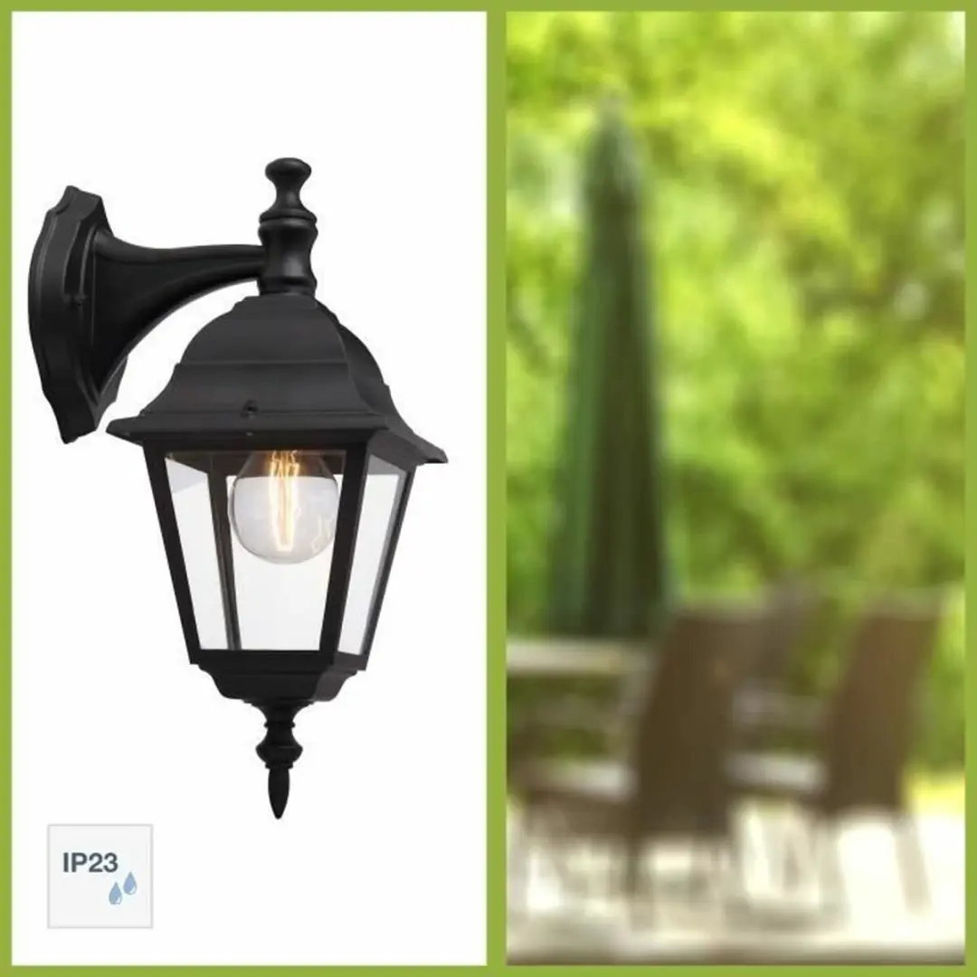 Brilliant Newport Buitenlamp E27 - Zwart - afbeelding 6 van 6