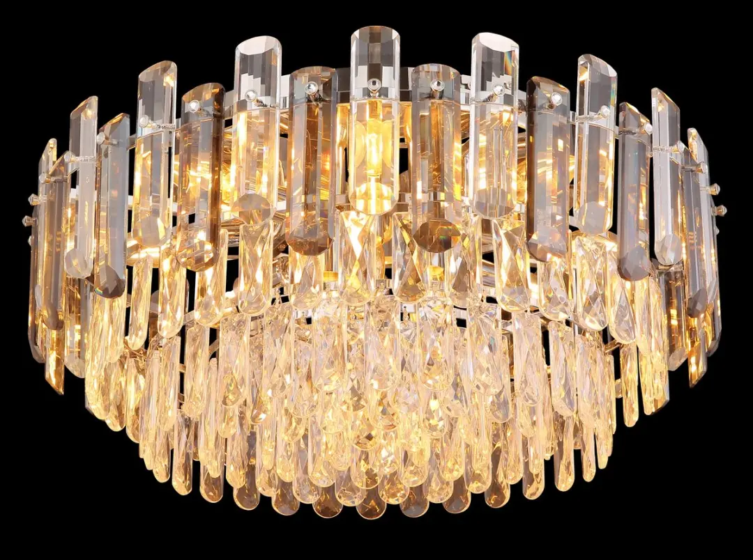 Globo Origna Plafondlamp Ø55cm Chroom - 11x E14 - afbeelding 2 van 5