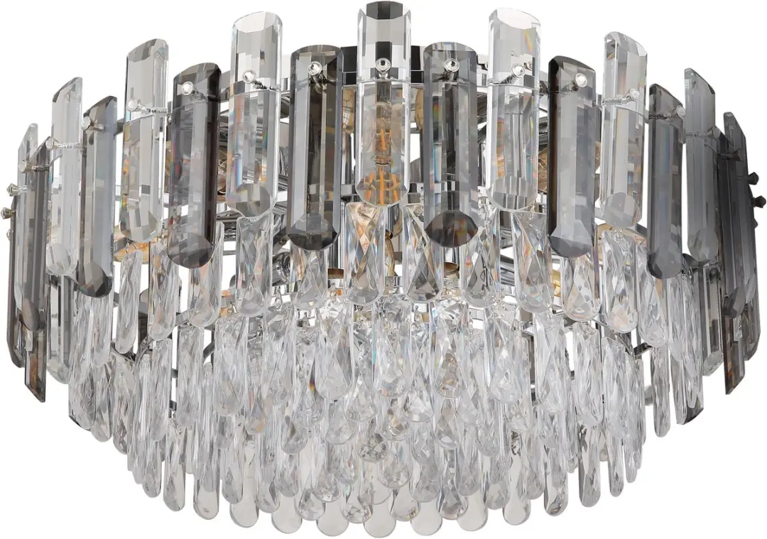 Globo Origna Plafondlamp Ø55cm Chroom - 11x E14 - afbeelding 4 van 5
