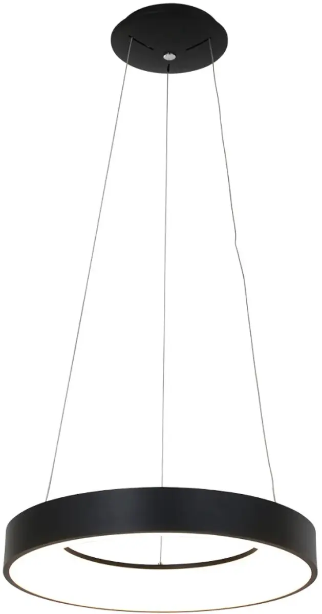 Steinhauer Hanglamp Ringlede 2695ZW - 48cm - Wit/Zwart