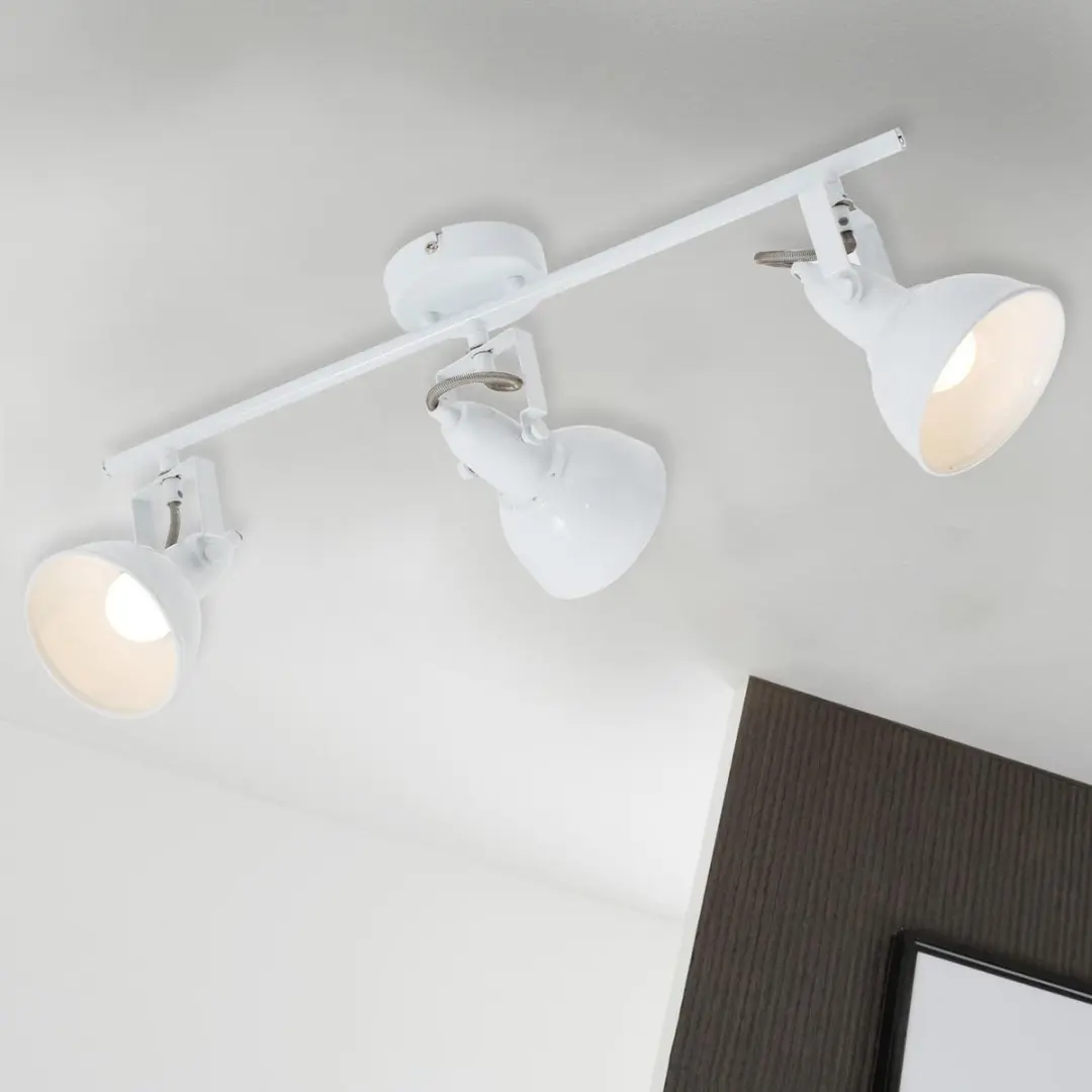 Briloner Soft Plafondspot 3-lichts - 55x10cm - Wit