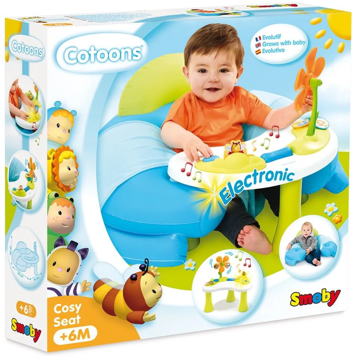 Smoby Little Smoby Cosy Seat Blauw Activity Center - afbeelding 6 van 6