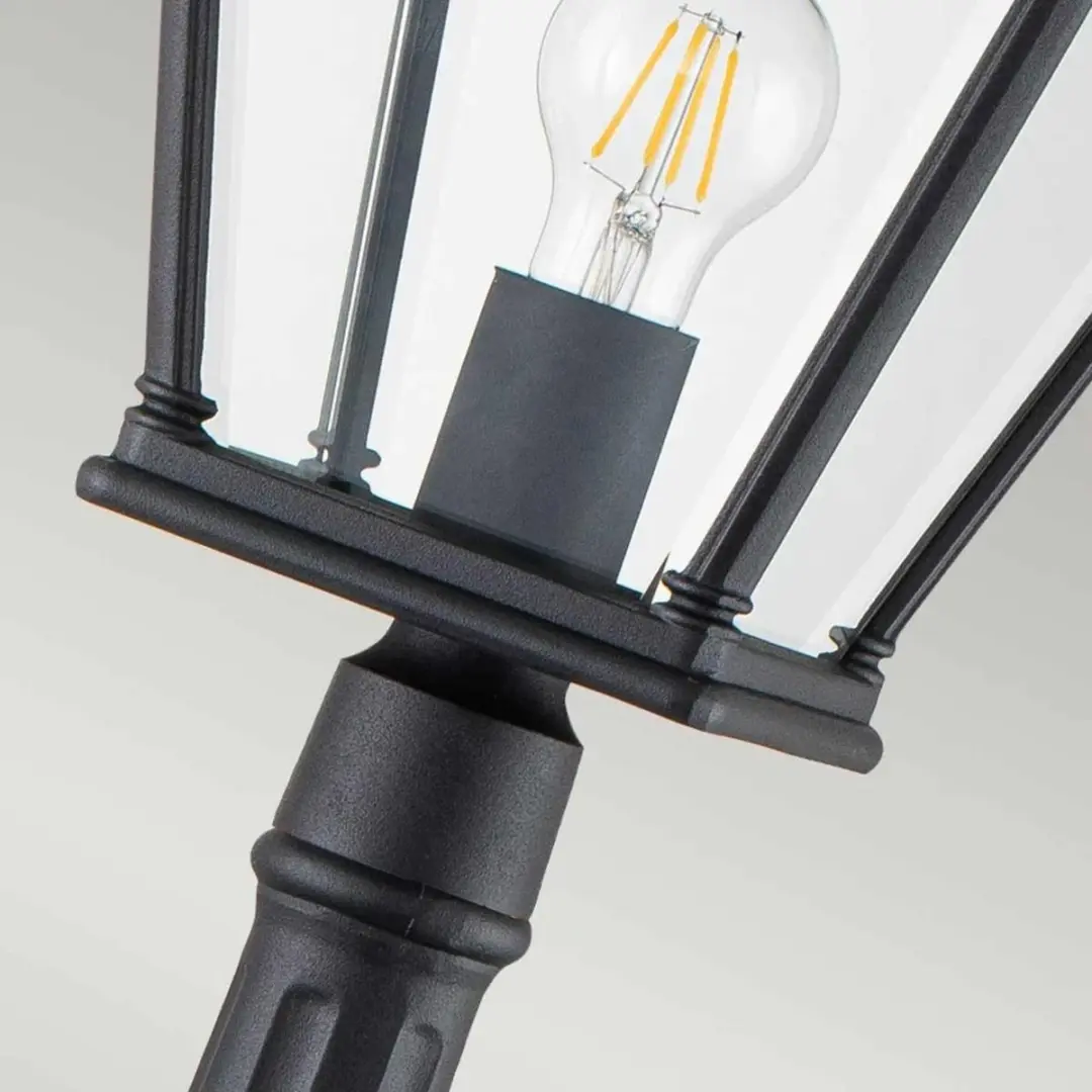 Elstead Lighting Bayview LED Tuinpilaar E27 60W - IP44 - Zwart