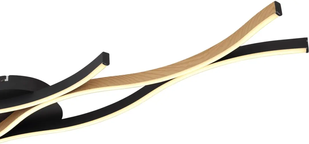 Globo Geronimo Plafondlamp 18cm - Zwart