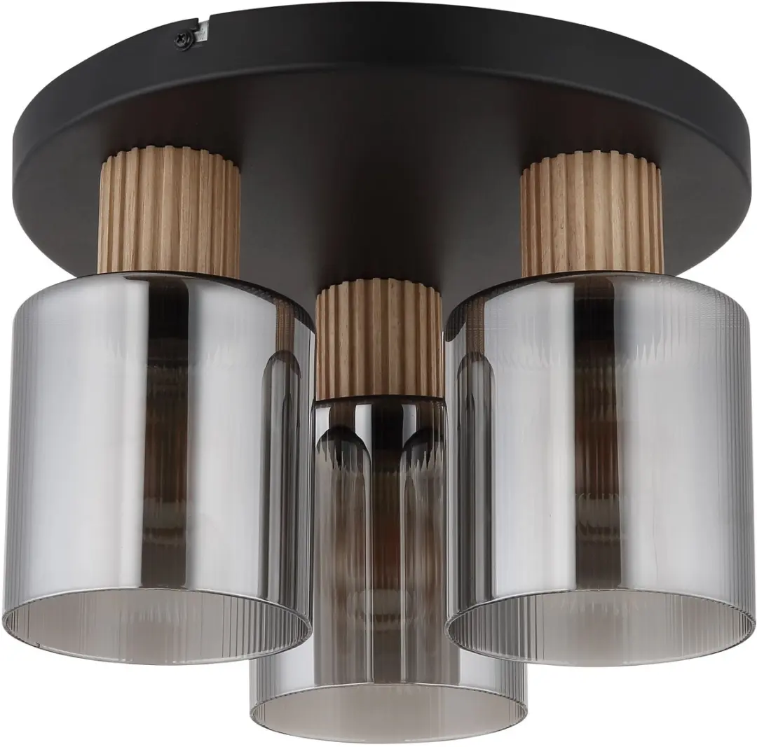 Globo ALEIDIS Plafondlamp - 3x E27 - Ø30cm - Zwart