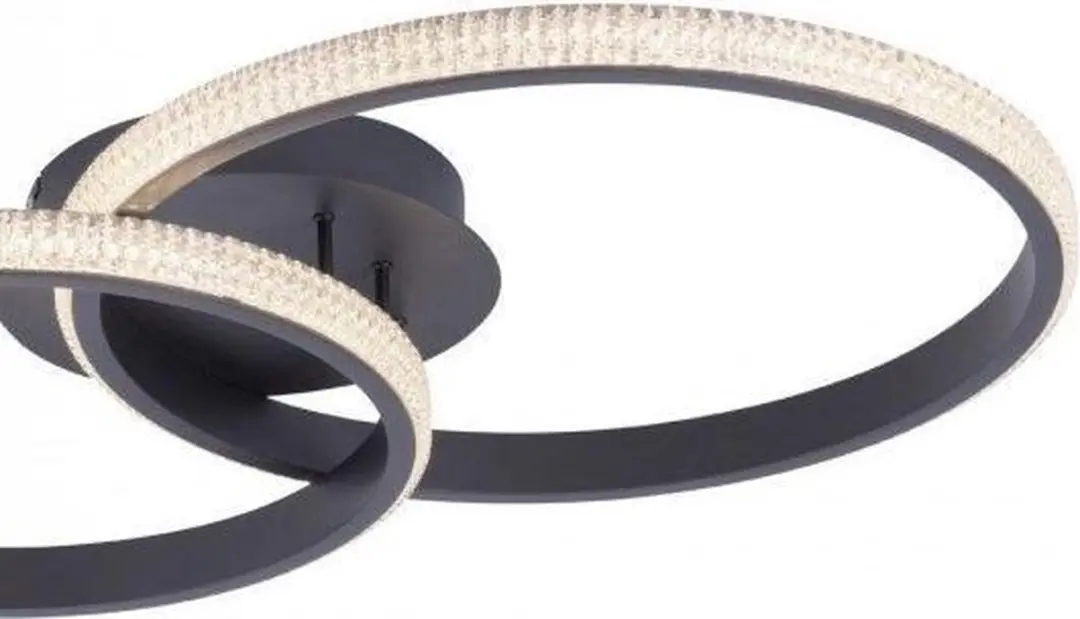Paul Neuhaus Musa Plafondlamp - 2x75cm - Zwart - 3000K