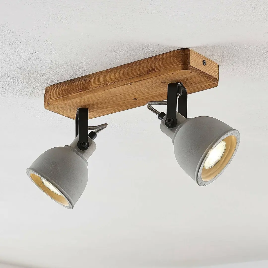 Lindby Buitenspot Dennenhout 2x GU10