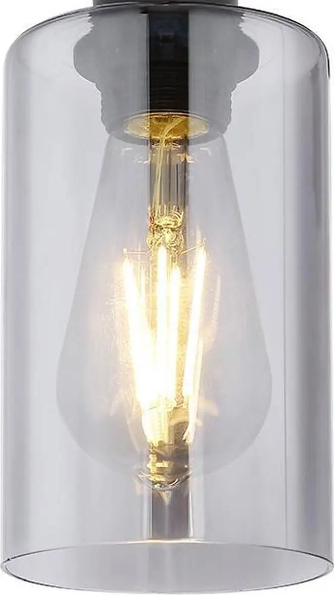 Globo Hadera Hanglamp - 4x E27 - Zwart