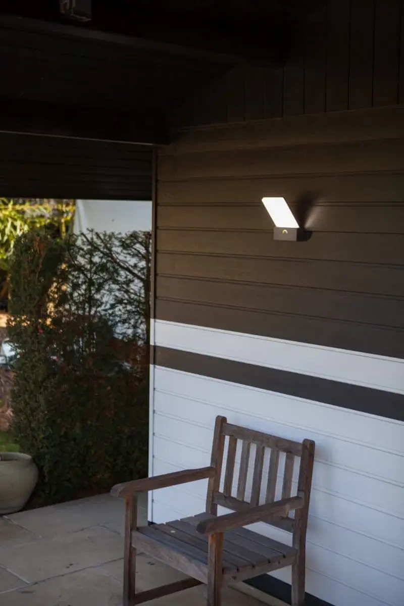 Lutec Pano Wandlamp Buiten 17.5W - Donkergrijs