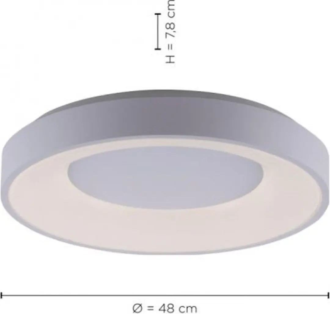 Paul Neuhaus Steffie LED Plafondlamp 2700K - Ø50cm Wit