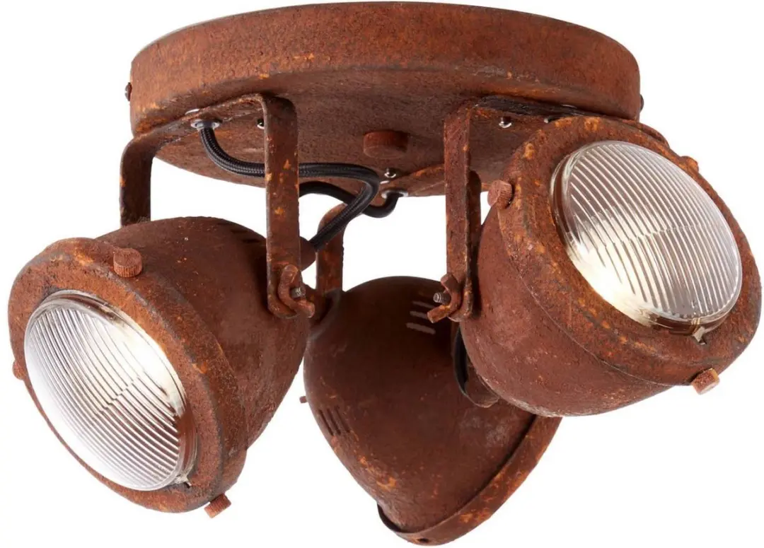 Brilliant Carmen Plafondlamp - 3 Lichtpunten 28cm Roestkleurig
