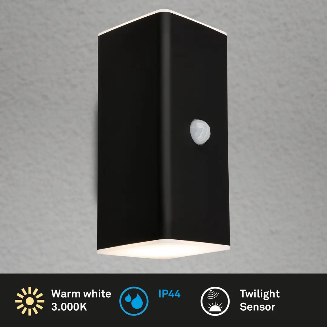 Briloner Kona Wandlamp Bewegingsmelder 6W