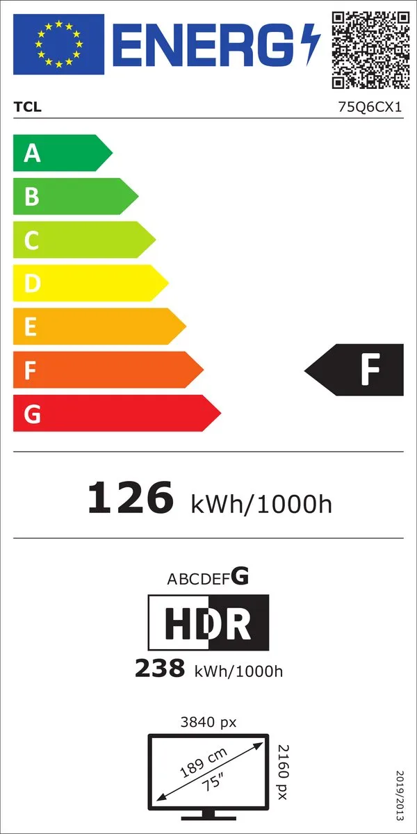 TCL 75Q6C - 75 inch - 4K QD-MiniLED - 2025