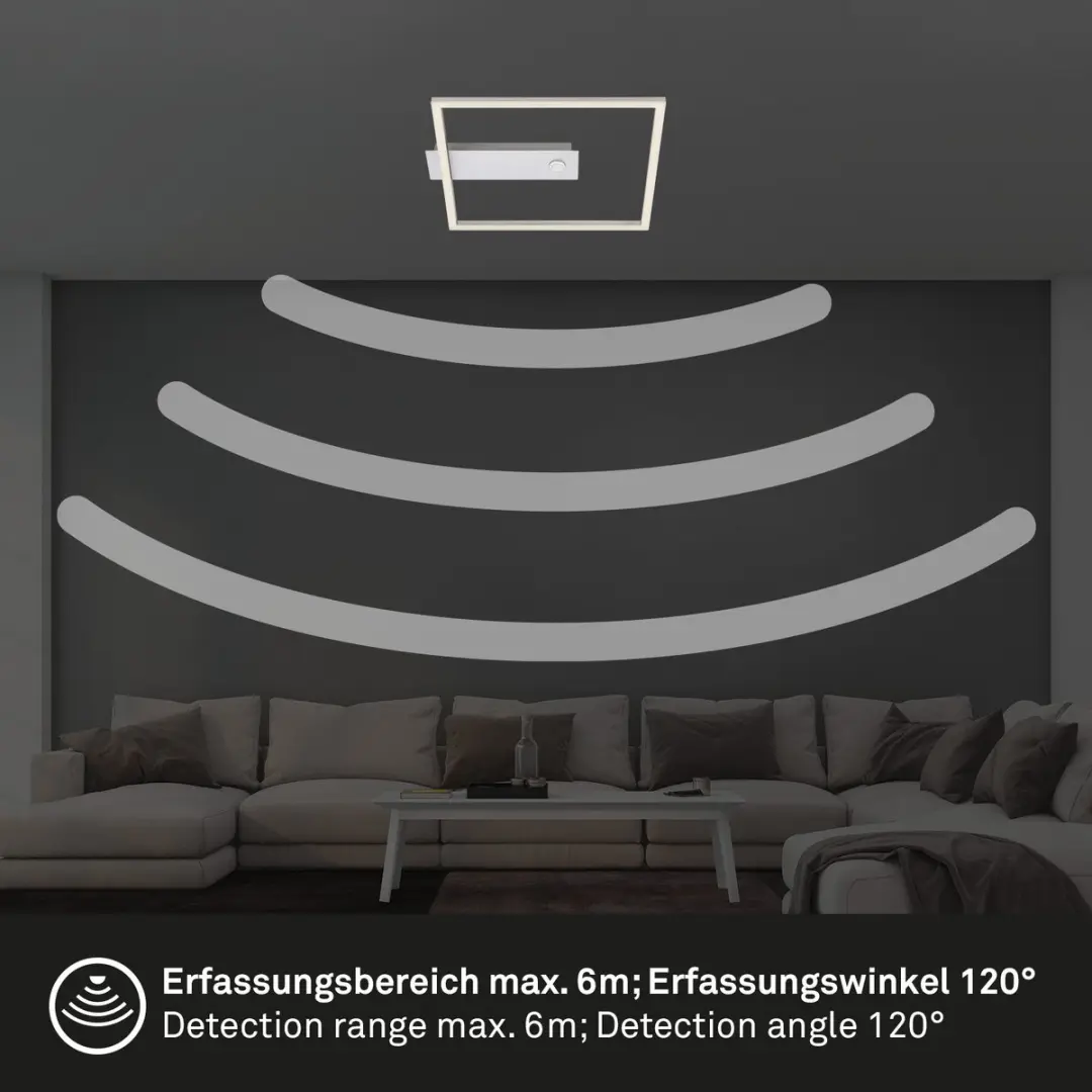 Briloner NICI LED Plafondlamp 12.5W - 32cm - Aluminium