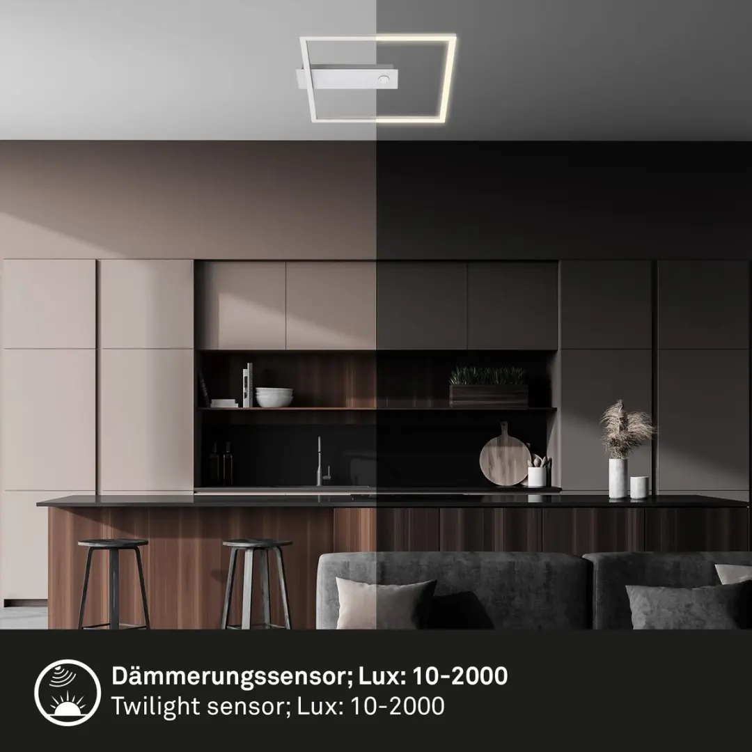Briloner NICI LED Plafondlamp 12.5W - 32cm - Aluminium