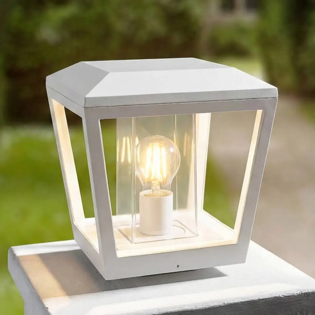 Lucande Sokkellamp E27 1 Licht - Wit