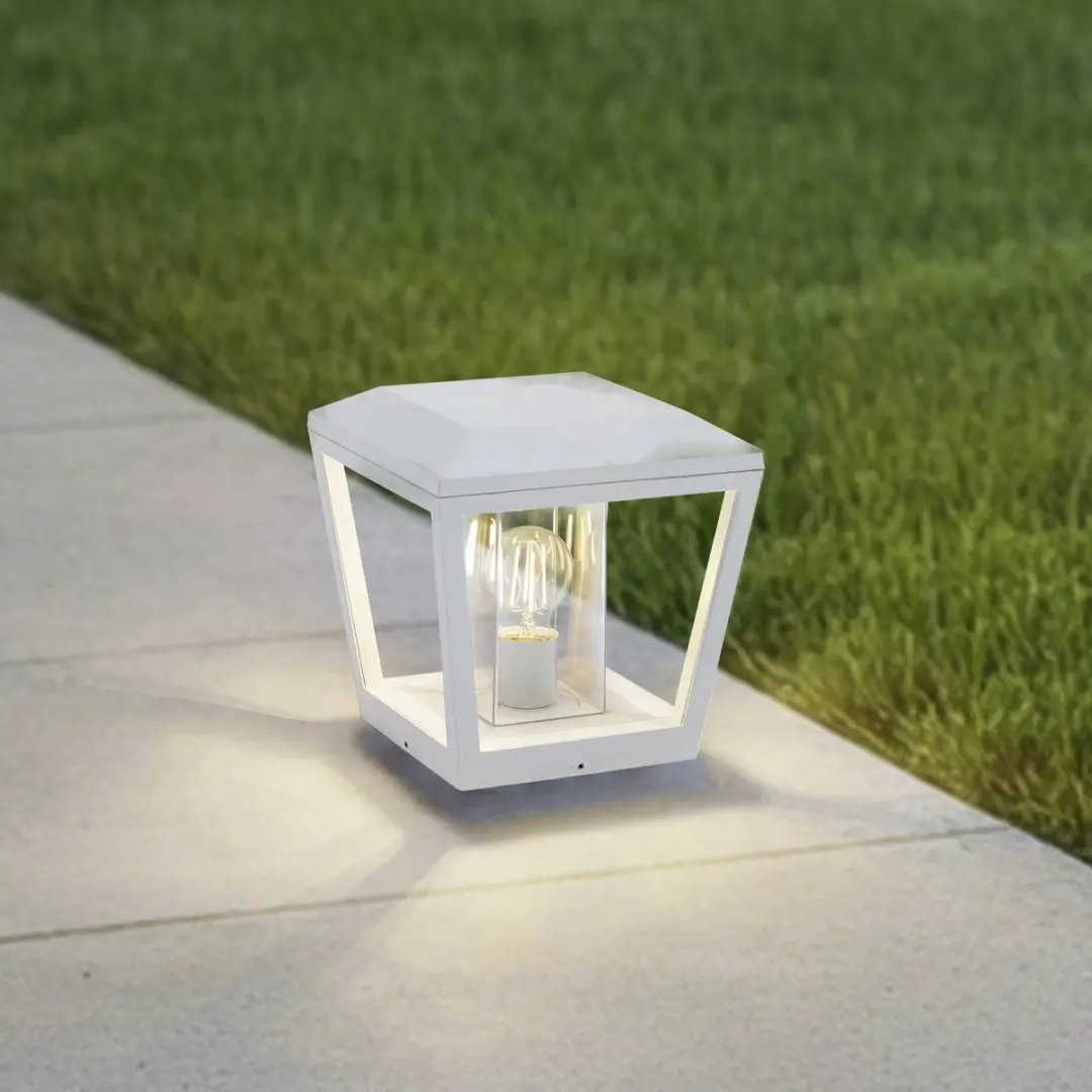 Lucande Sokkellamp E27 1 Licht - Wit