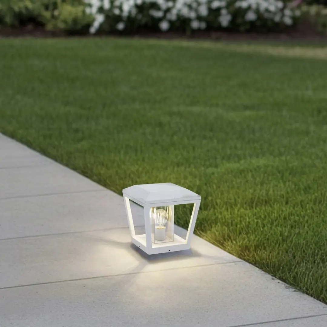 Lucande Sokkellamp E27 1 Licht - Wit