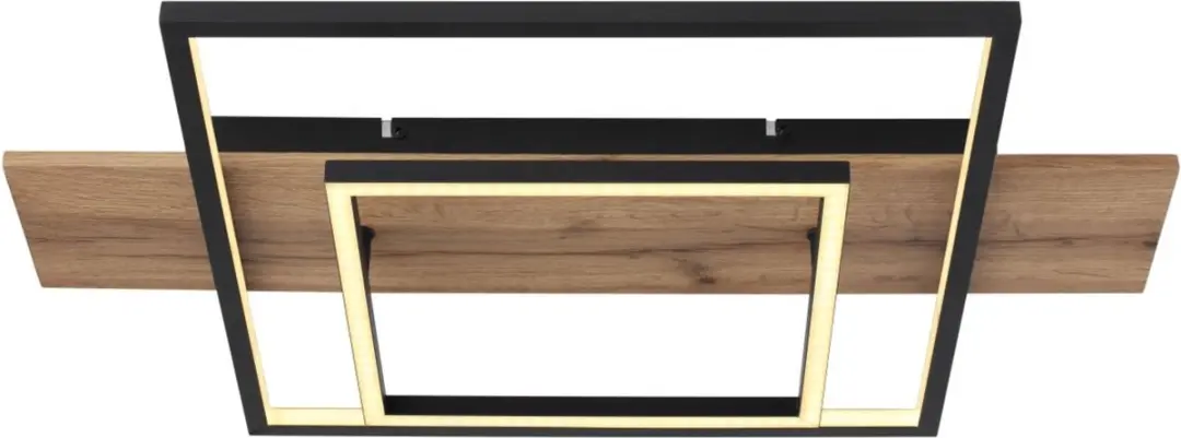 Globo Vanni Plafondlamp - 40cm - Zwart - LED