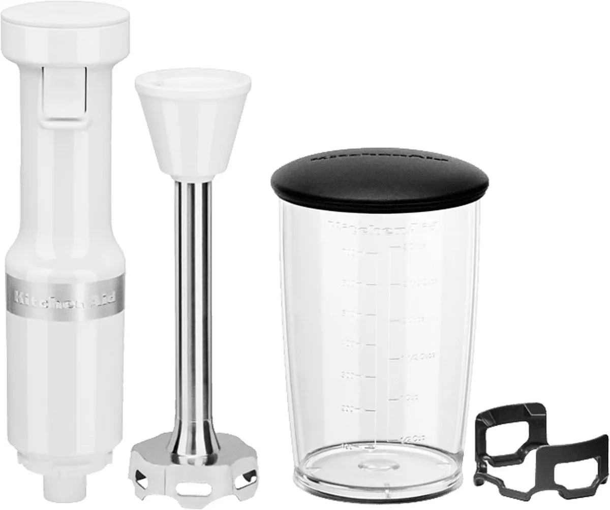 KitchenAid Classic Staafmixer 180W - Wit + 700ml Mengbeker