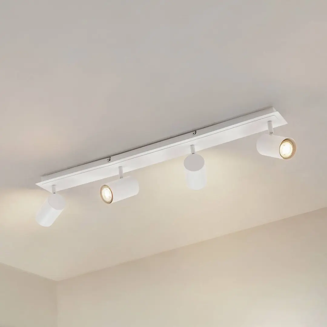 Lindby Buitenspot 4-lichts GU10 10W - Wit zand