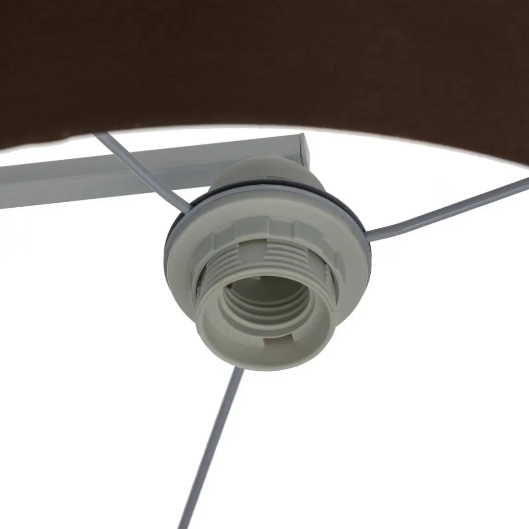 Lindby Plafondlamp 6-lichts 99cm - Grijs/Wit/Bruin