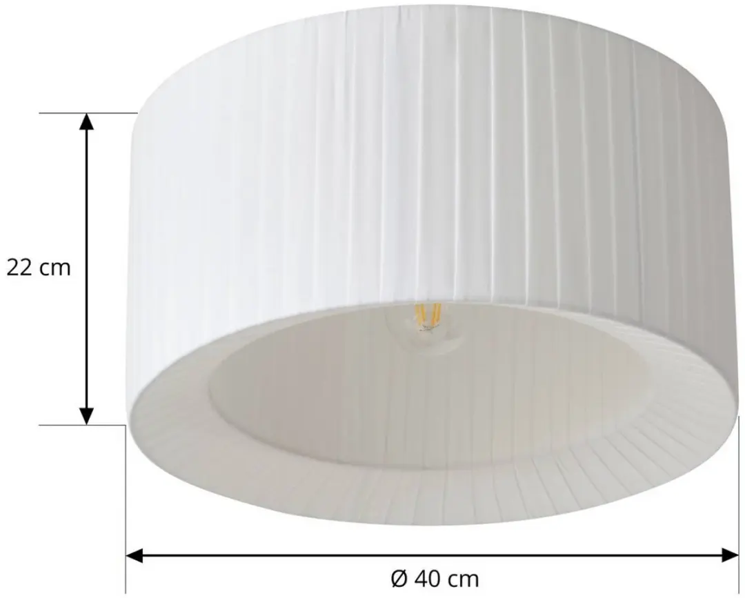 Lindby Plafondlamp Textiel 1 Licht E27