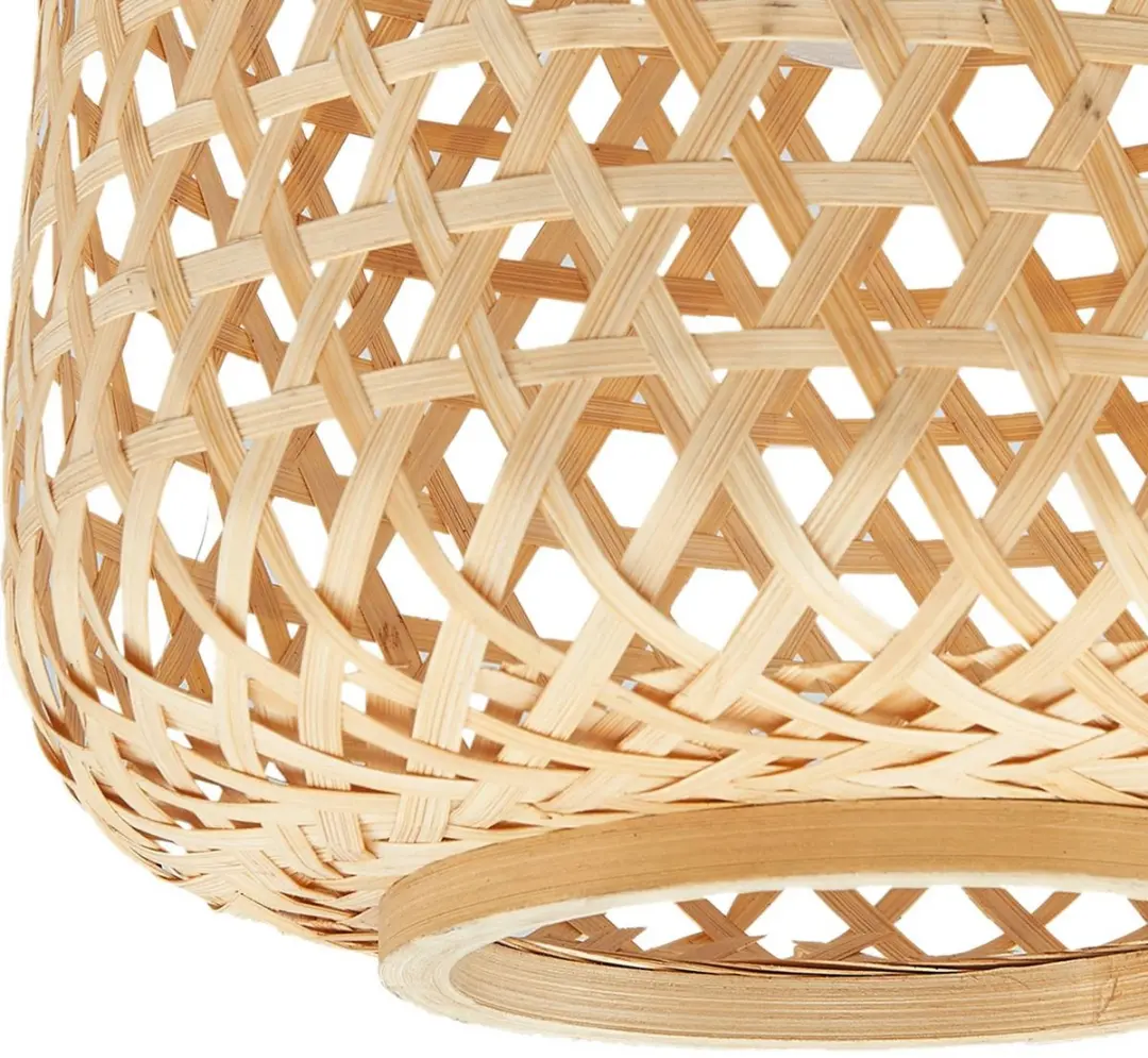Lucande Plafondlamp Bamboe 1 Licht - 24,5cm - E27