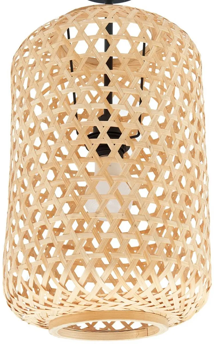 Lucande Plafondlamp Bamboe 1 Licht - 24,5cm - E27