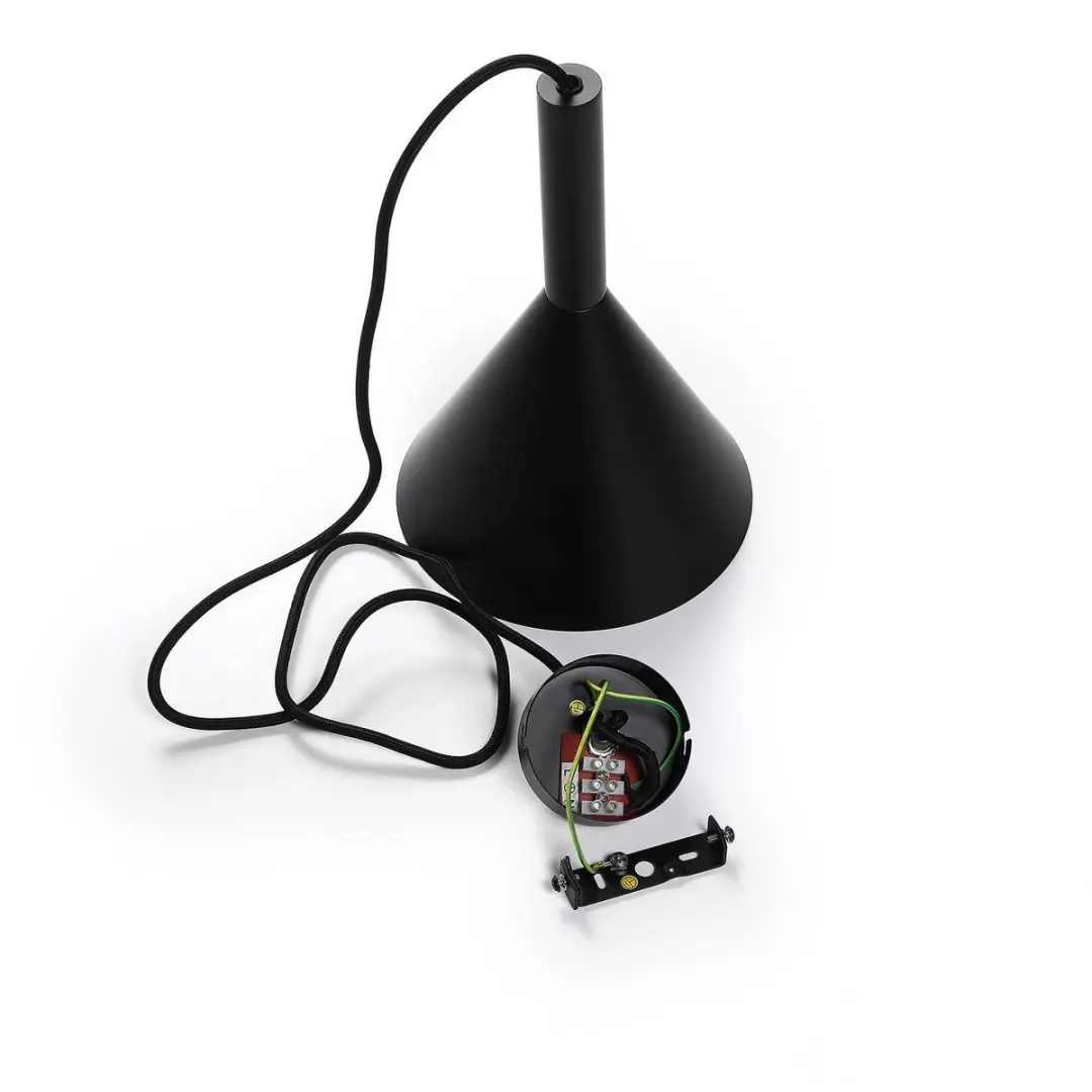 ARCCHIO Hanglamp Staal 1 Licht E27 - 28cm - Zwart/Wit