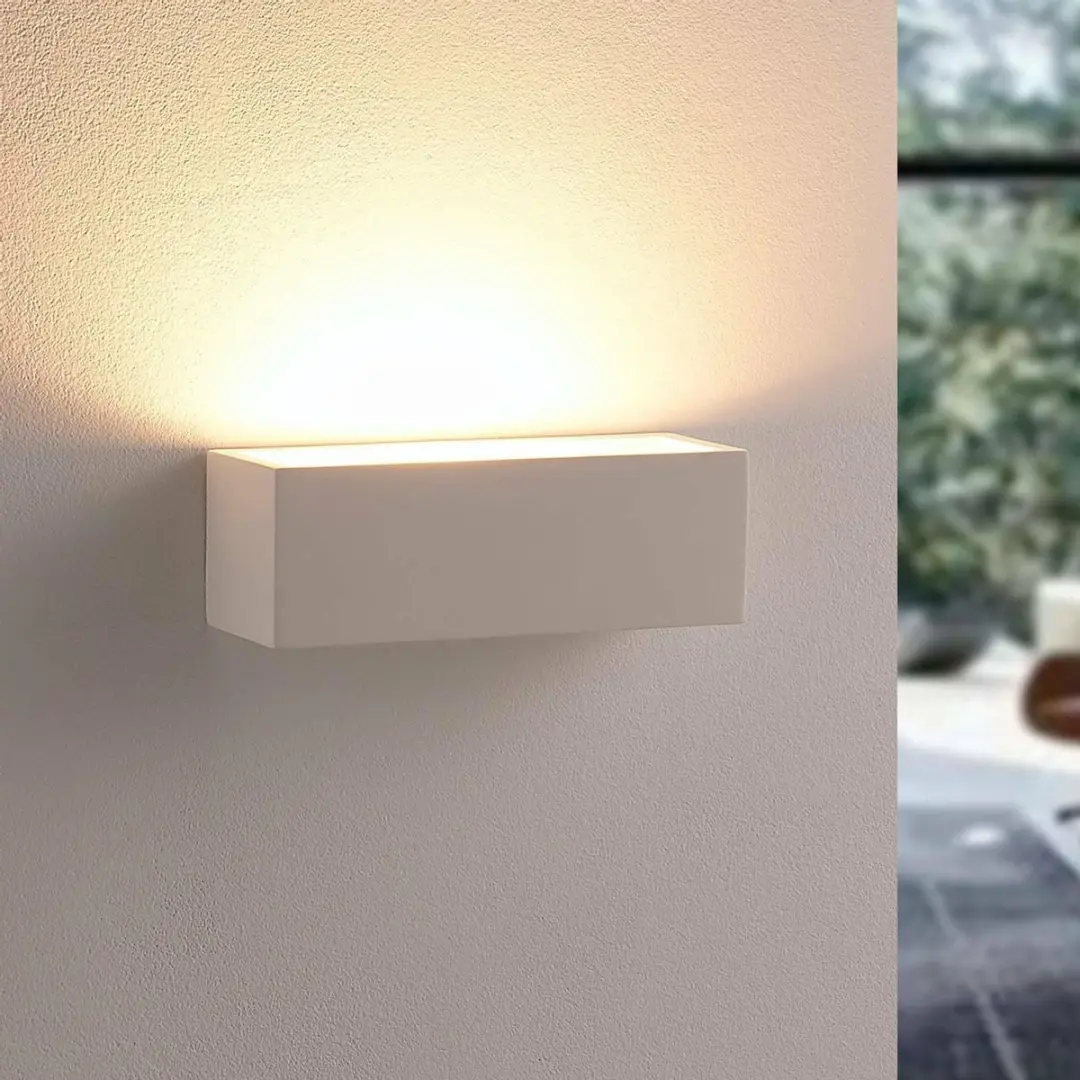 Lindby Santino+ Wandlamp Gips 1 Licht G9
