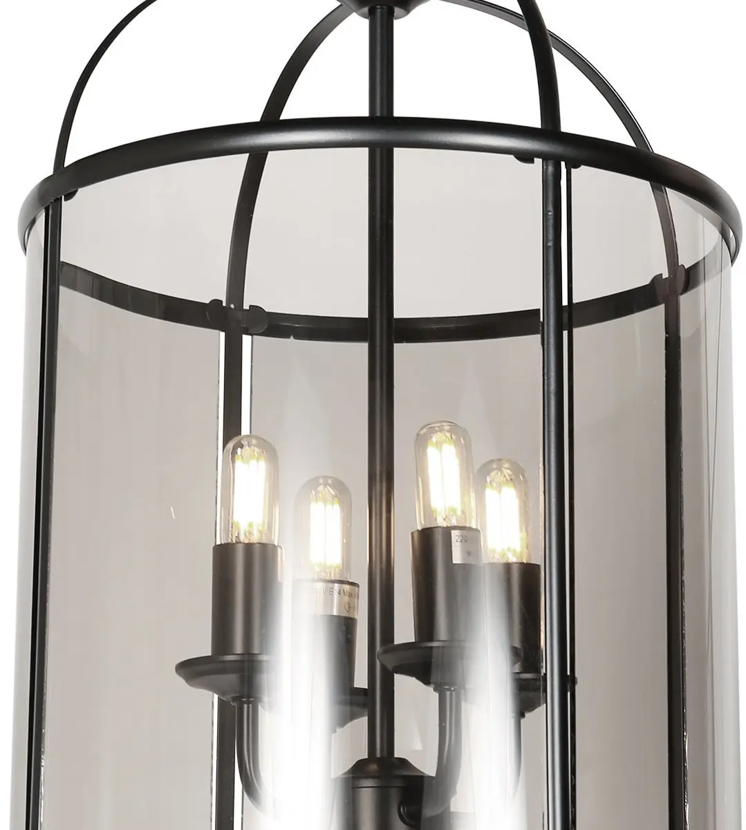 Steinhauer Pimpernel Hanglamp - 4x E14 - Ø25cm - Zwart
