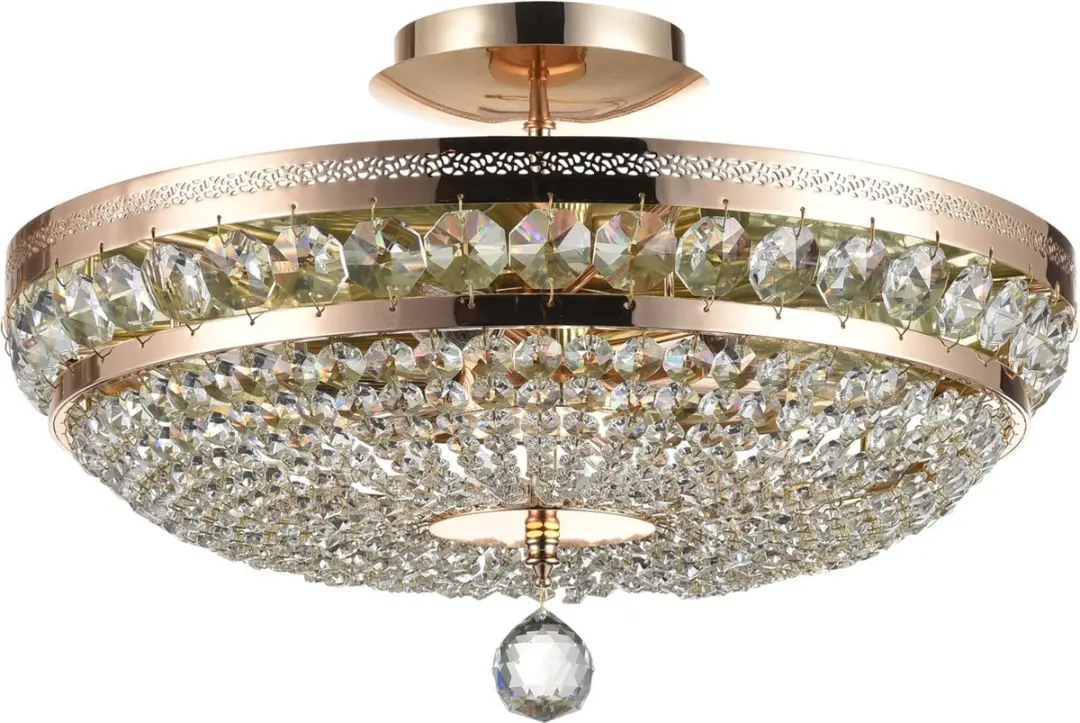 Maytoni Ottilia Kroonluchter - 6 Lichtpunten Ø43,5cm - Goud