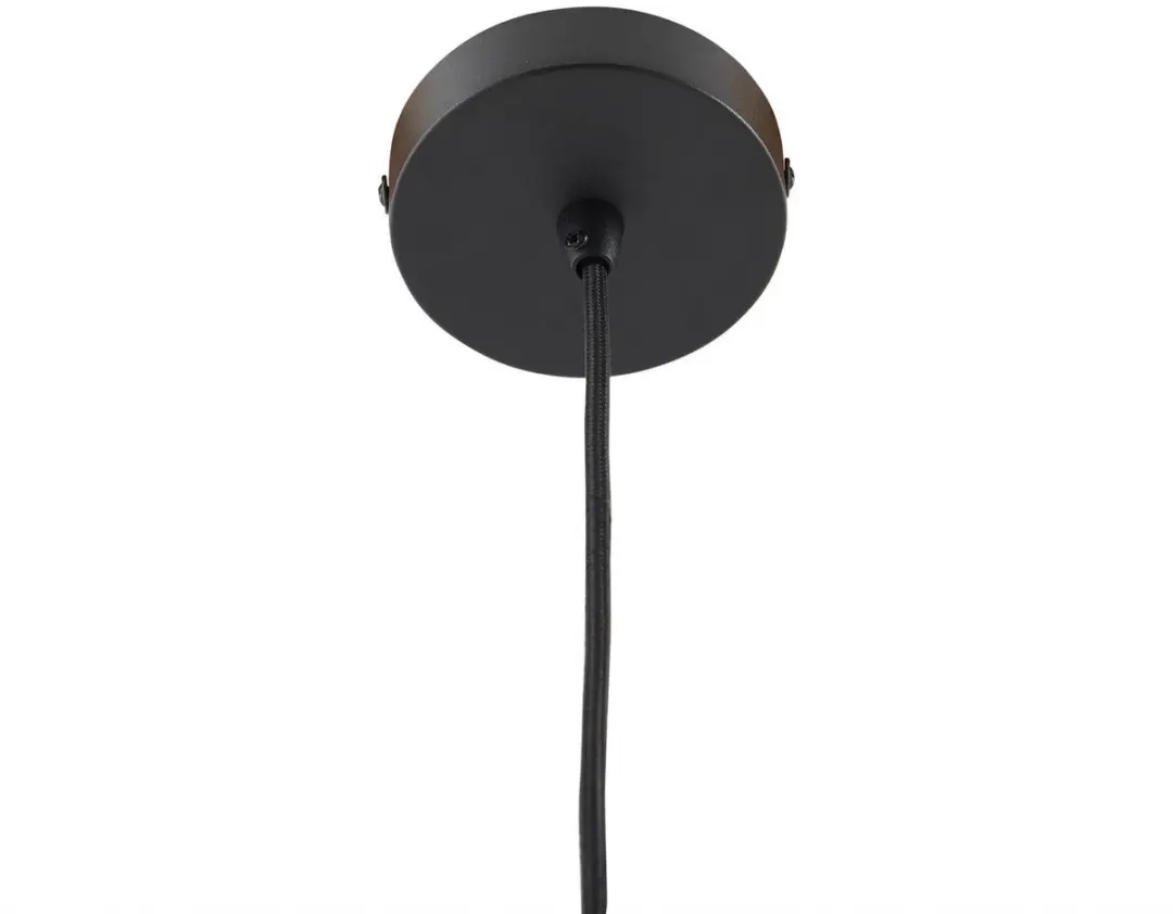 Lindby Hanglamp Glas Metaal 1 Licht E27 - 25cm - Amber/Goud