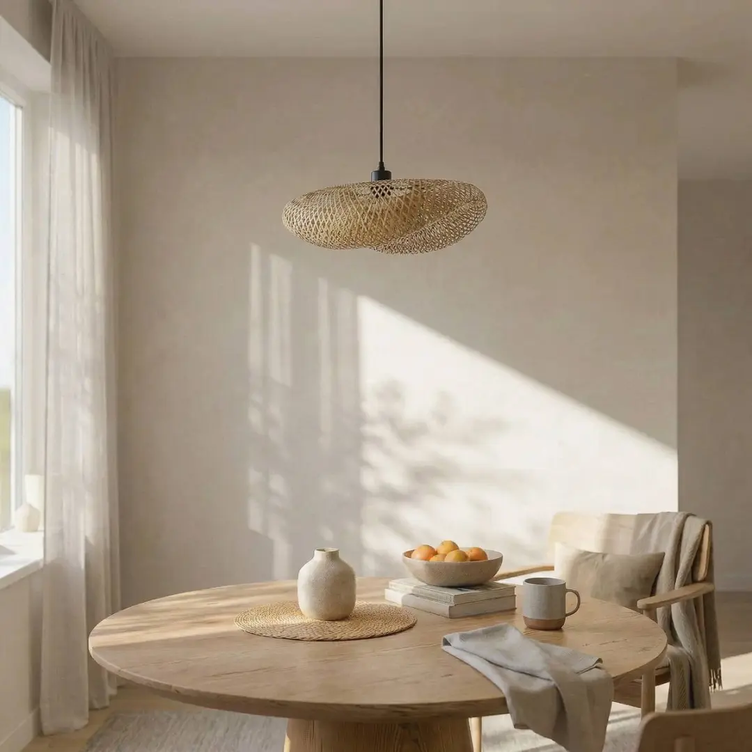 Lindby Hanglamp Bamboe 1 Licht E27 - 15W