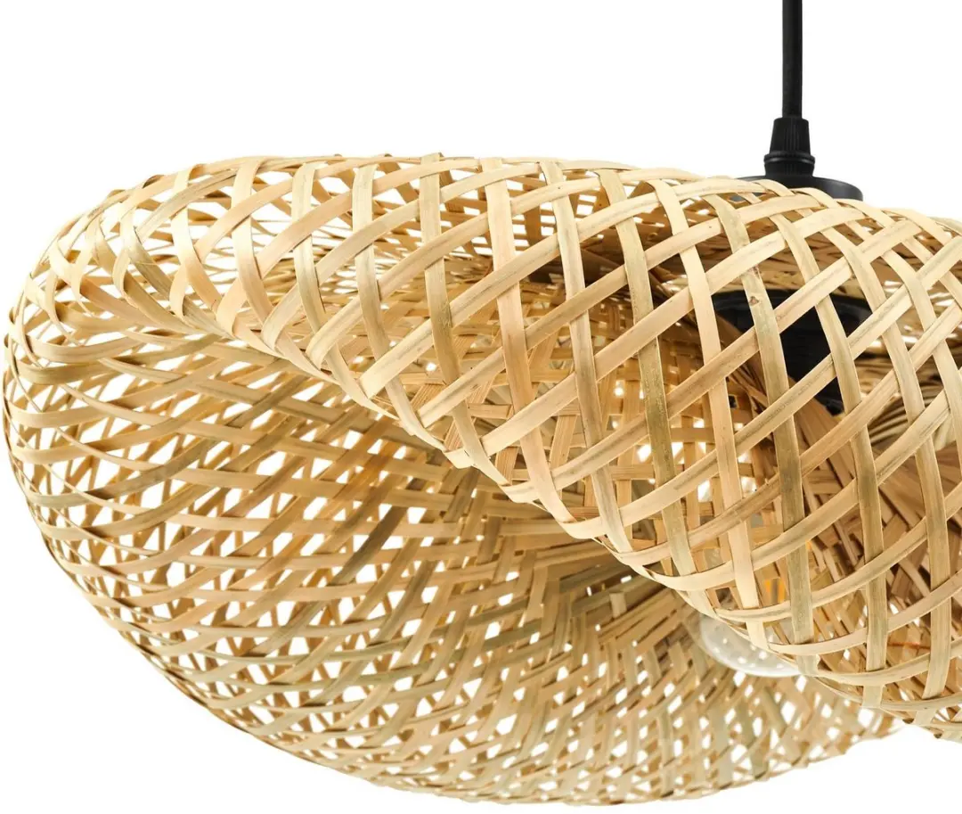 Lindby Hanglamp Bamboe 1 Licht E27 - 15W