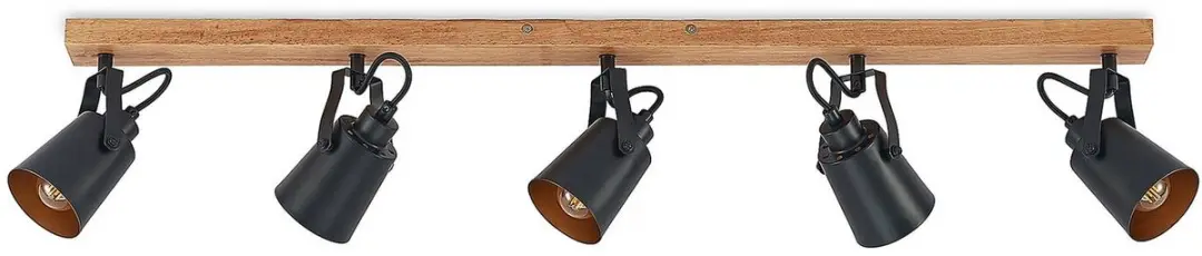 Lindby Buitenspot 5-Lichts Metaal/Rubber Hout