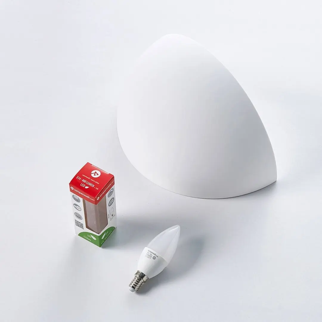 Lindby Wandlamp 1 Licht E14 - 5W - Wit