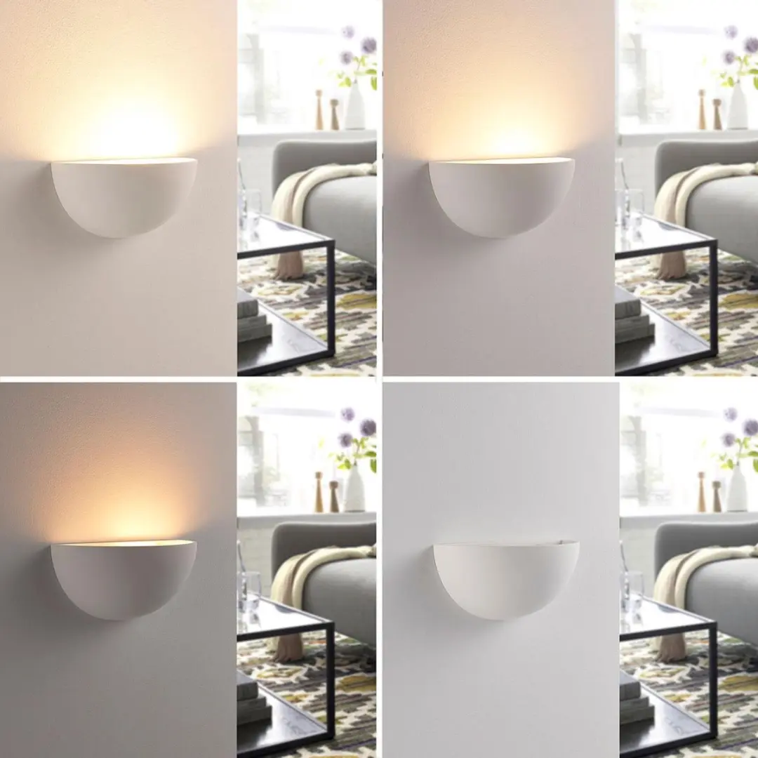 Lindby Wandlamp 1 Licht E14 - 5W - Wit